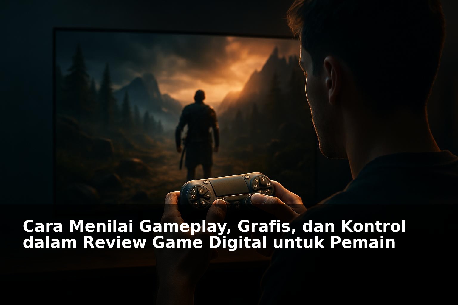 Visual ilustrasi gameplay, grafis, dan kontrol game digital
