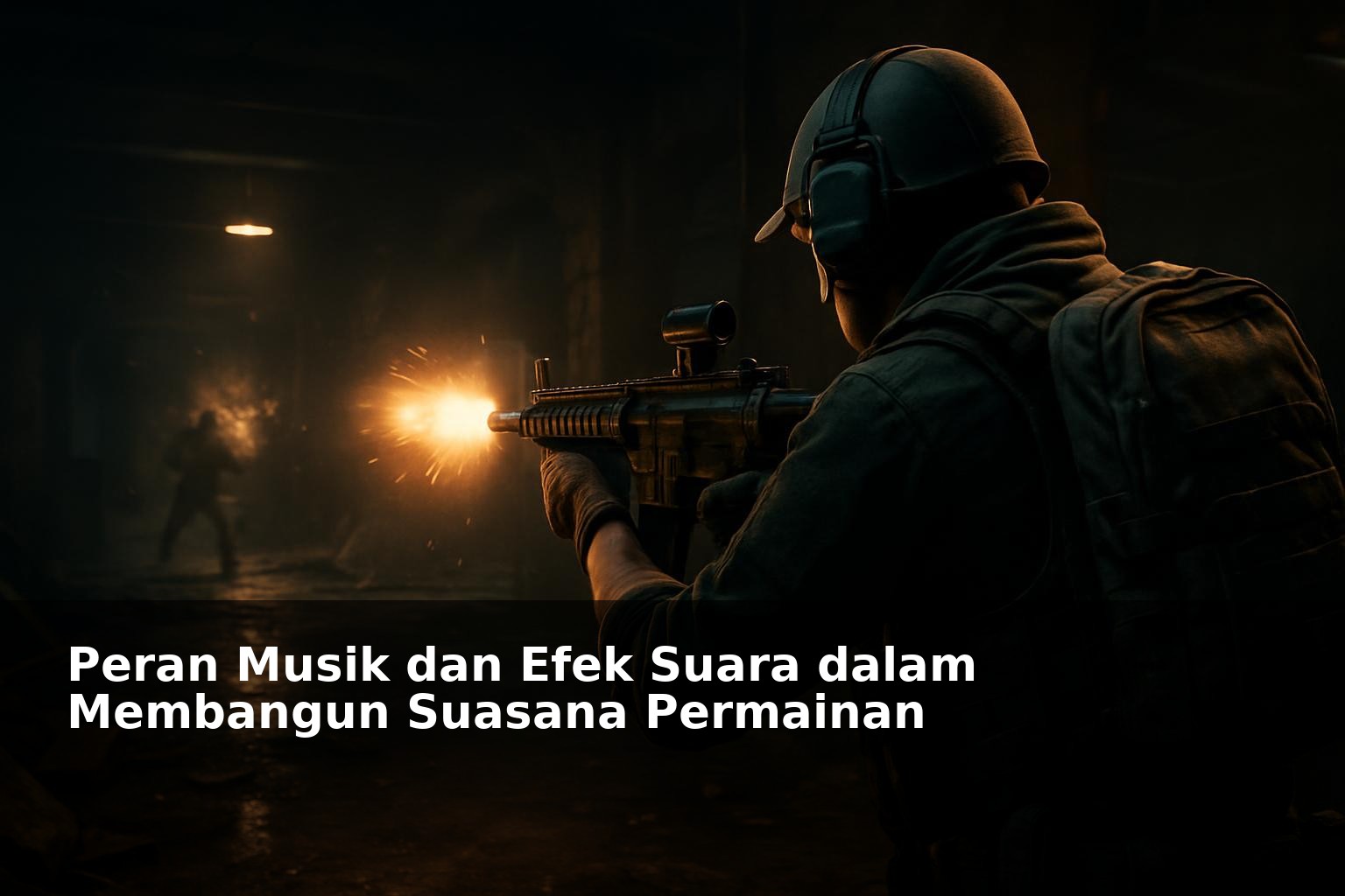 Gambaran suasana permainan dengan efek suara dan musik yang kuat