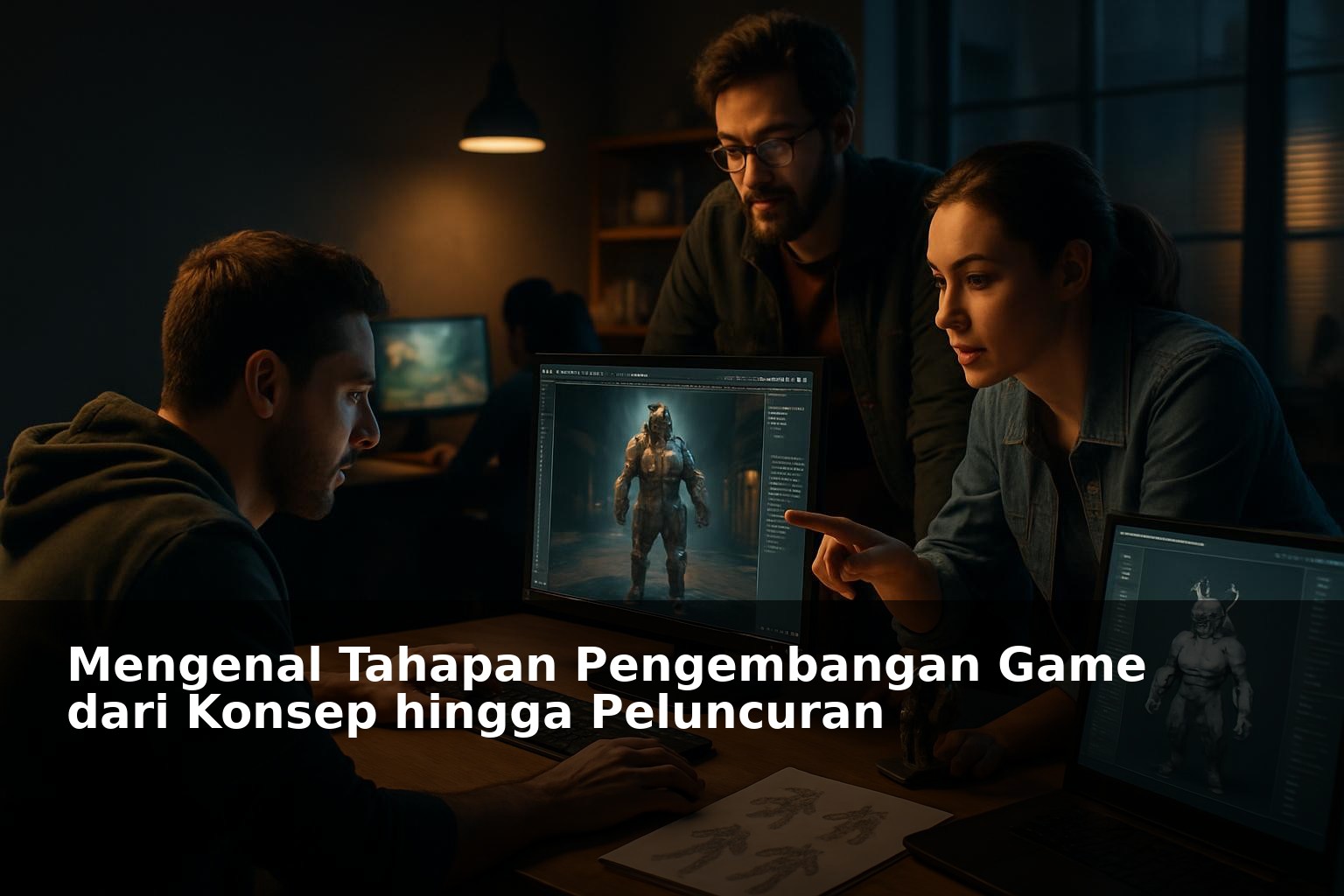 Proses pengembangan game dari konsep hingga peluncuran